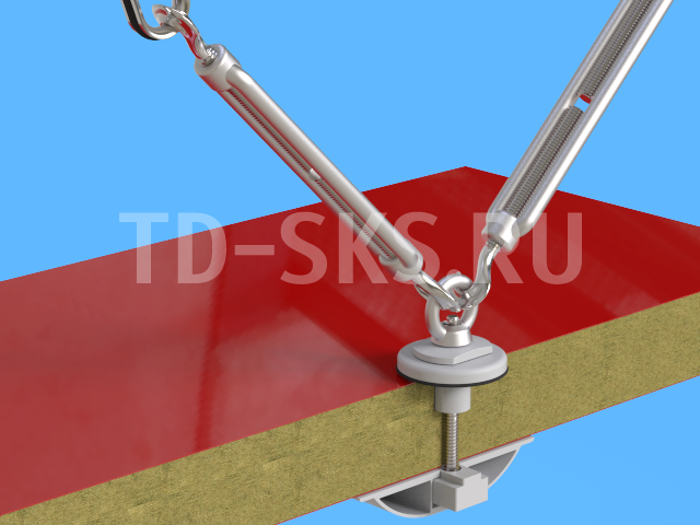 Крепление сэндвич панелей с профилем BMP124 DAARTS